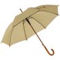 L-merch Automatic Umbrella With Wooden Handle Tango beige