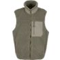 Build Your Brand Bonded Sherpa Vest pale_olive