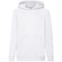 fruit of the loom Lightweight Hooded Sweat Kids blanc