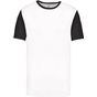 ProAct Maillot manches courtes bicolore adulte white/black