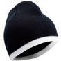Myrtle Beach Beanie with Contrasting Border black/white