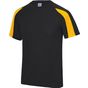 awdis just cool Contrast cool T - jet_black/gold - 2XL