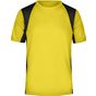 James&Nicholson Men's Running-T-306 yellow/black