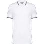 Kariban Polo homme manches courtes à liserés contrastés white/navy