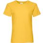 fruit of the loom Valueweight T Girls tournesol