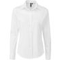 Premier Chemise en popeline Stretch manches longues pour femme white