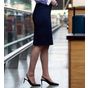 Brook Taverner Sophisticated Collection Numana Straight Skirt navy