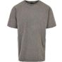 Build Your Brand Acid Washed Heavy Oversize Tee asphalt