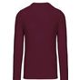 Kariban T-shirt homme manches longues encolure ronde wine