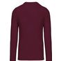 kariban T-shirt homme manches longues encolure ronde wine