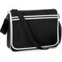 Bagbase SACOCHE RETRO MESSENGER black/white