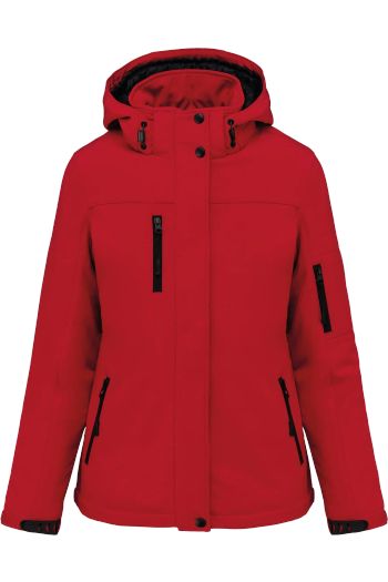 Image produit Parka softshell doublée à capuche pour femme