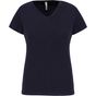 Kariban T-shirt col V manches courtes femme navy