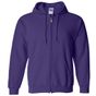 Gildan Adult Full Zip Hooded Sweatshirt purple