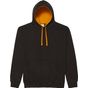 AWDis Just Hoods Varsity Hoodie jet_black/orange_crush