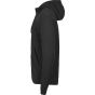 Tee Jays Ribbed Interlock Hooded Full Zip black