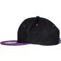 Result Bronx Original Flat Peak Snapback Dual Colour Cap black/purple