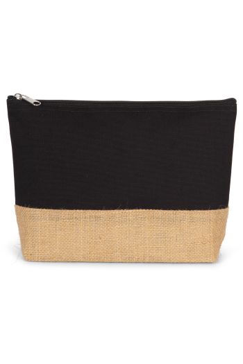 Image produit Pochette en toiles de coton et jute