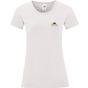 Fruit of the Loom Vintage Ladies Vintage T Small Logo Print white