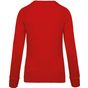 kariban Sweat-shirt BIO col rond manches raglan femme  red