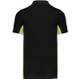 Kariban Polo bicolore FLAG Kariban black/lime