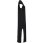 Build Your Brand Ladies Long Extended Shoulder Dress Black