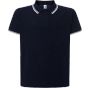 JHK Man regular polo navy/white