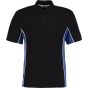 Kustom Kit Track Polo Shirt Black / Royal