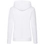 fruit of the loom Classic Hooded Sweat Lady-Fit blanc