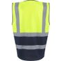 Regatta Men's Pro HI-VIS Executive Vest yellow/navy