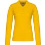 Kariban Polo piqué manches longues femme  yellow
