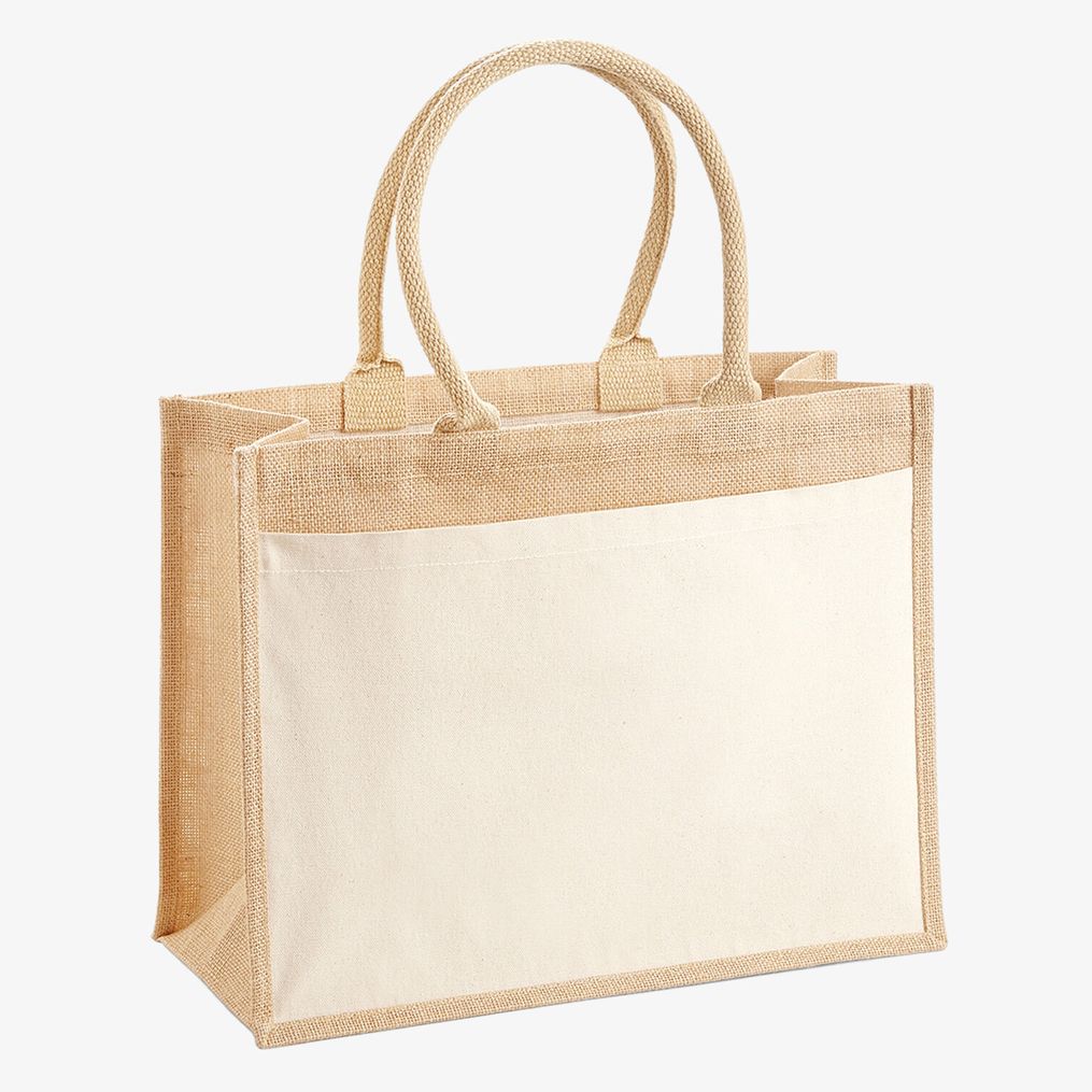 Sac de courses en jute avec poche en coton westfordmill