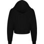 AWDis Just Hoods Women's fashion cropped Zoodie deep_black