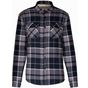 Kariban Surchemise à carreaux doublée sherpa storm_grey/navy