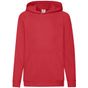 fruit of the loom Lightweight Hooded Sweat Kids rouge