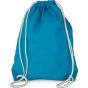 Kimood Sac à dos en coton avec cordelettes tropical_blue