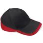 Beechfield Casquette de compétition Teamwear black/classic_red