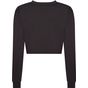 Awdis just ts Women's Long Sleeve Cropped T heather_black