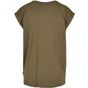 Build Your Brand Ladies Organic Extended Shoulder Tee olive