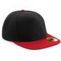 Beechfield Casquette snapback à visière plate originale black/classic_red