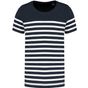 Kariban T-shirt marin col rond Bio enfant navy/white_stripe