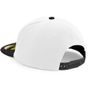 Beechfield Casquette snapback à visière plate originale white/black