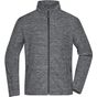 James&Nicholson Men´s Fleece Jacket grey_melange/anthracite