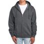 Jerzees Nublend® full-zip hooded sweatshirt black_heather