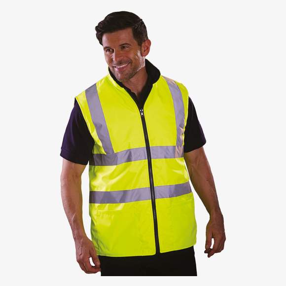 Hi-Vis Fleece Reversible Bodywarmer yoko