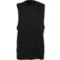 SF Clothing Men´s high neck slash armhole vest black