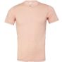 Bella Unisex triblend short sleeve tee peach_triblend