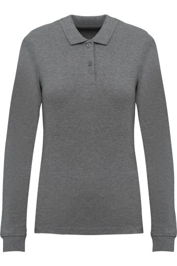 Image produit Polo piqué manches longues Bio180 femme