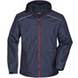 James&Nicholson Men´s Rain Jacket navy/red