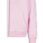 Build Your Brand Fluffy Zip Hoody Soft pink